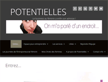 Tablet Screenshot of potentielles.fr